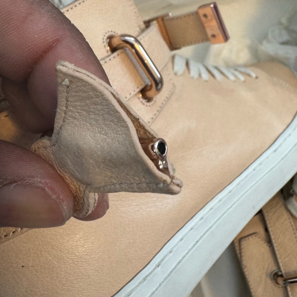 These are a used but great condition of a size 12 “Buscemi” creme and rose Gold. - Picture 15 of 16